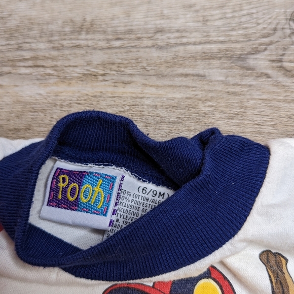Vintage Disney Pooh Bear Baseball t shirt tee size baby 6 - 9 months - Picture 2 of 3